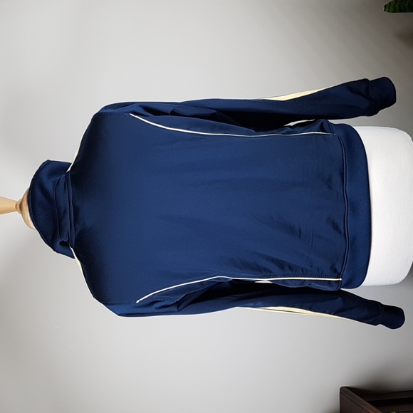 Rare color combo Adidas classic 3 stripe Zip Sweater - Picture 2 of 4